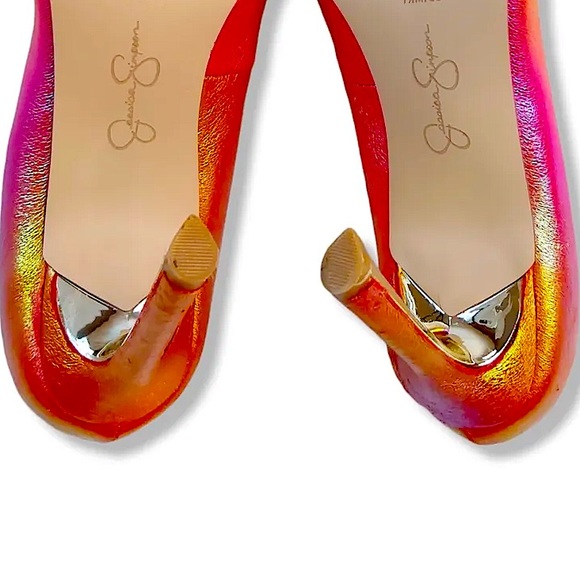 Jessica Simpson Rexha Rainbow Multi Metallic Ombre Dress Pumps, Women’s Size 6 - Picture 12 of 16
